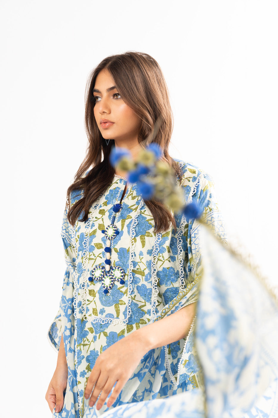 Alkaram Studio SS-24-24 Cream Spring Summer Collection Online Shopping