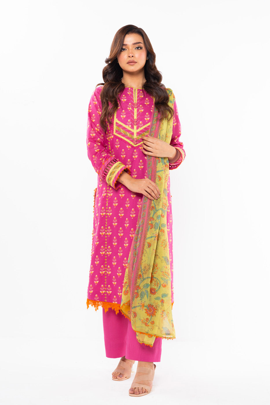 Alkaram Studio SS-25-1-24 Pink Spring Summer Collection Online Shopping