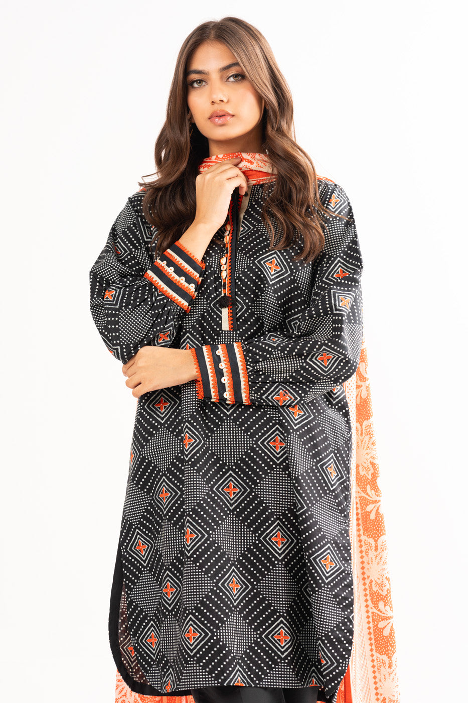 Alkaram Studio SS-26-24 Black Spring Summer Collection Online Shopping