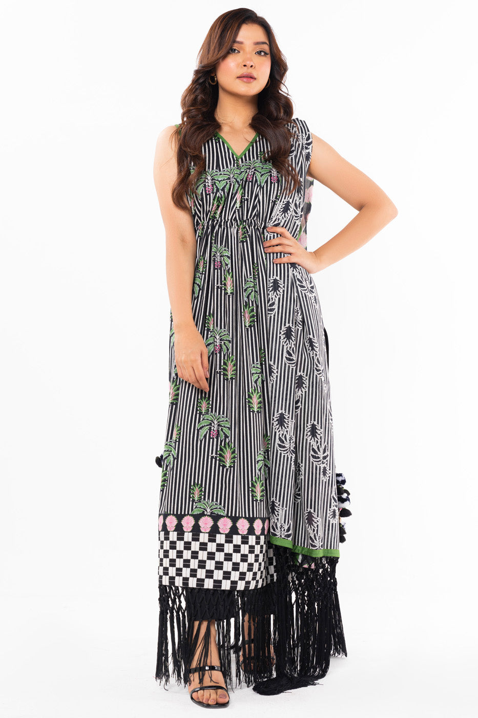 Alkaram Studio SS-27-24 Black Spring Summer Collection Online Shopping