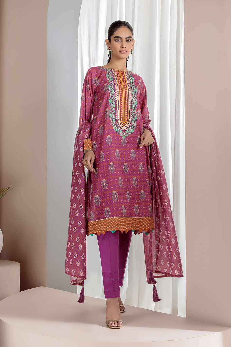 Bonanza Satrangi Sso222p09 Purple Eid Prints 2022 Online Shopping