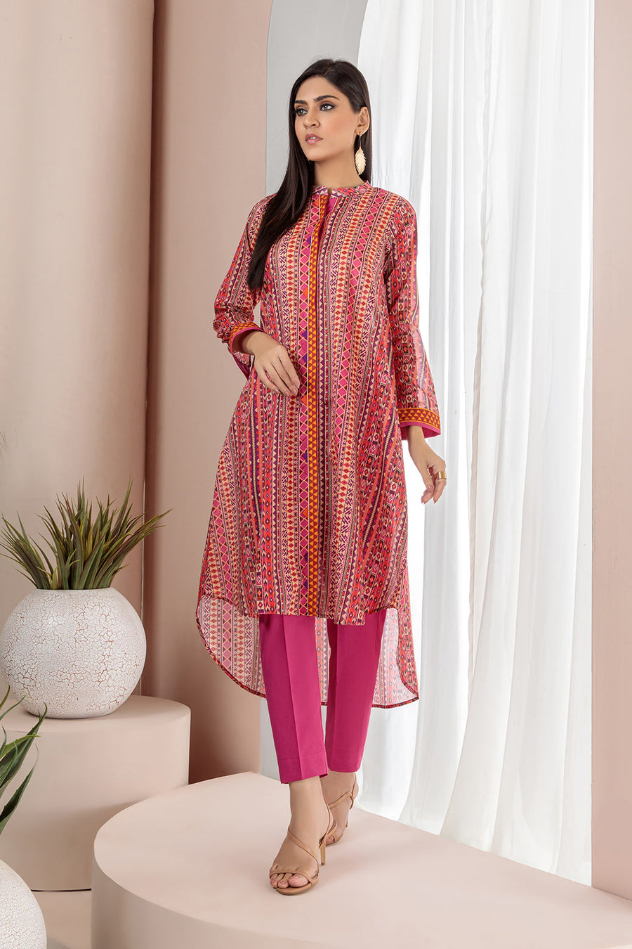 Bonanza Satrangi Sso222p11 Pink Eid Prints 2022 Online Shopping