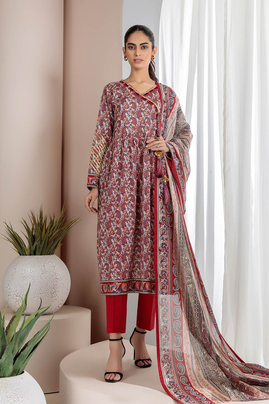 Bonanza Satrangi Sepia Sso223p41 Summer Collection 2022 Online Shopping