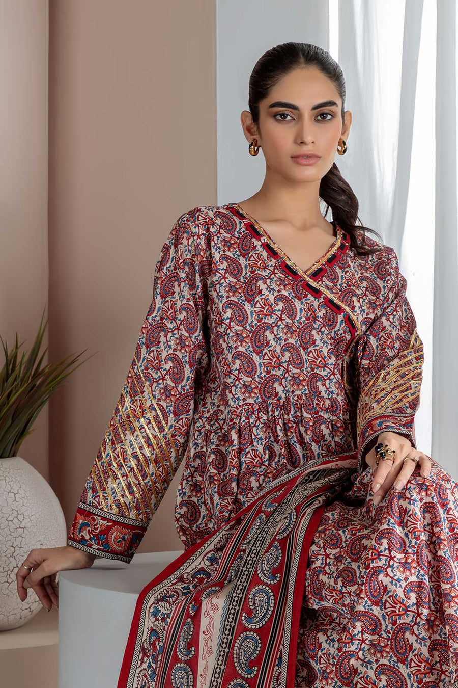 Bonanza Satrangi Sepia Sso223p41 Summer Collection 2022 Online Shopping