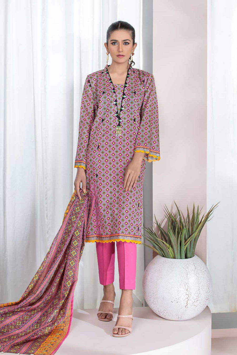 Bonanza Satrangi Sso223p45 Pink Eid Prints 2022 Online Shopping