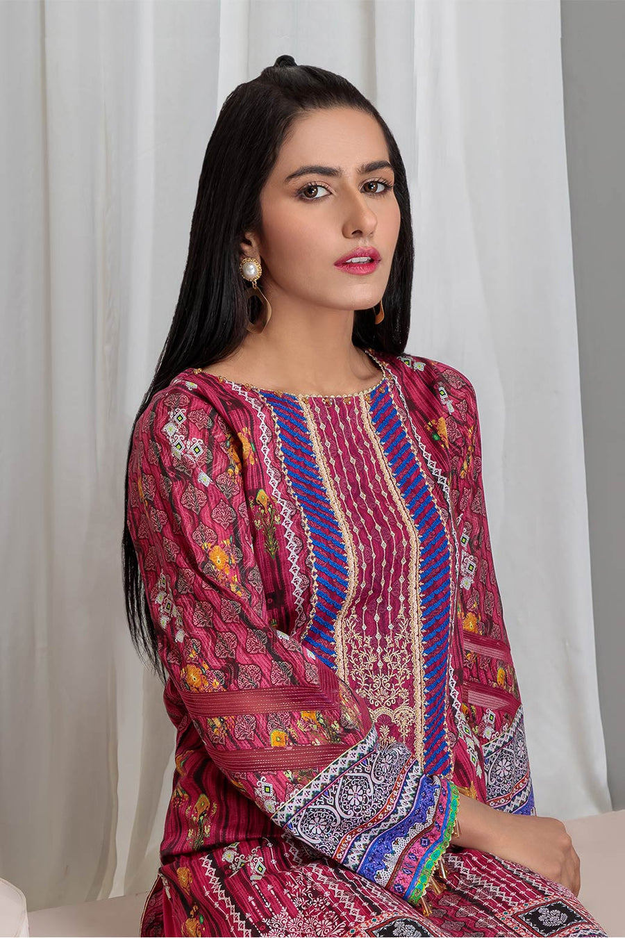 Bonanza Satrangi Multi Grid Sso223p54 Summer Collection 2022 Online Shopping