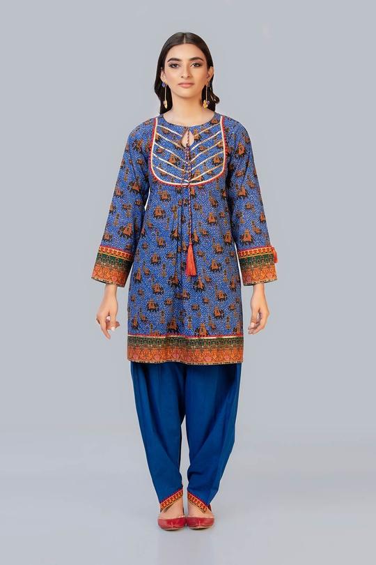 Bonanza Satrangi Ssr212p03 Ro Blue Eid Collection 2021