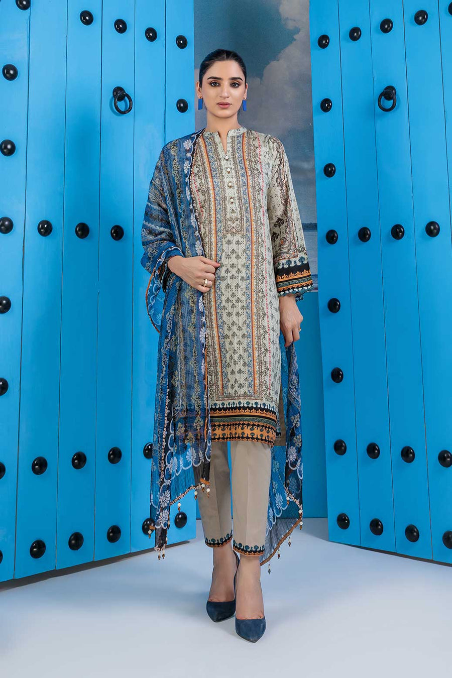 Bonanza Satrangi Ssr223p69 Beige Eid Prints 2022 Online Shopping