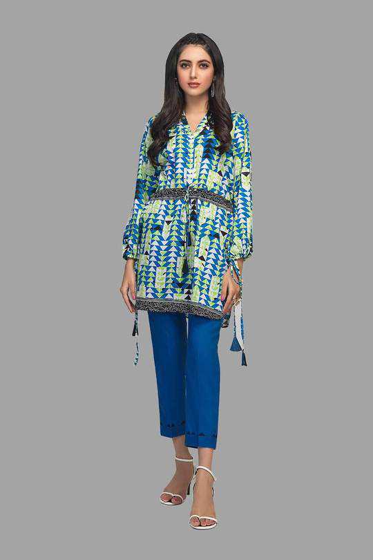 Blue Papper - 2 Pc Bonanza Satrangi Summer Volume 2 2021