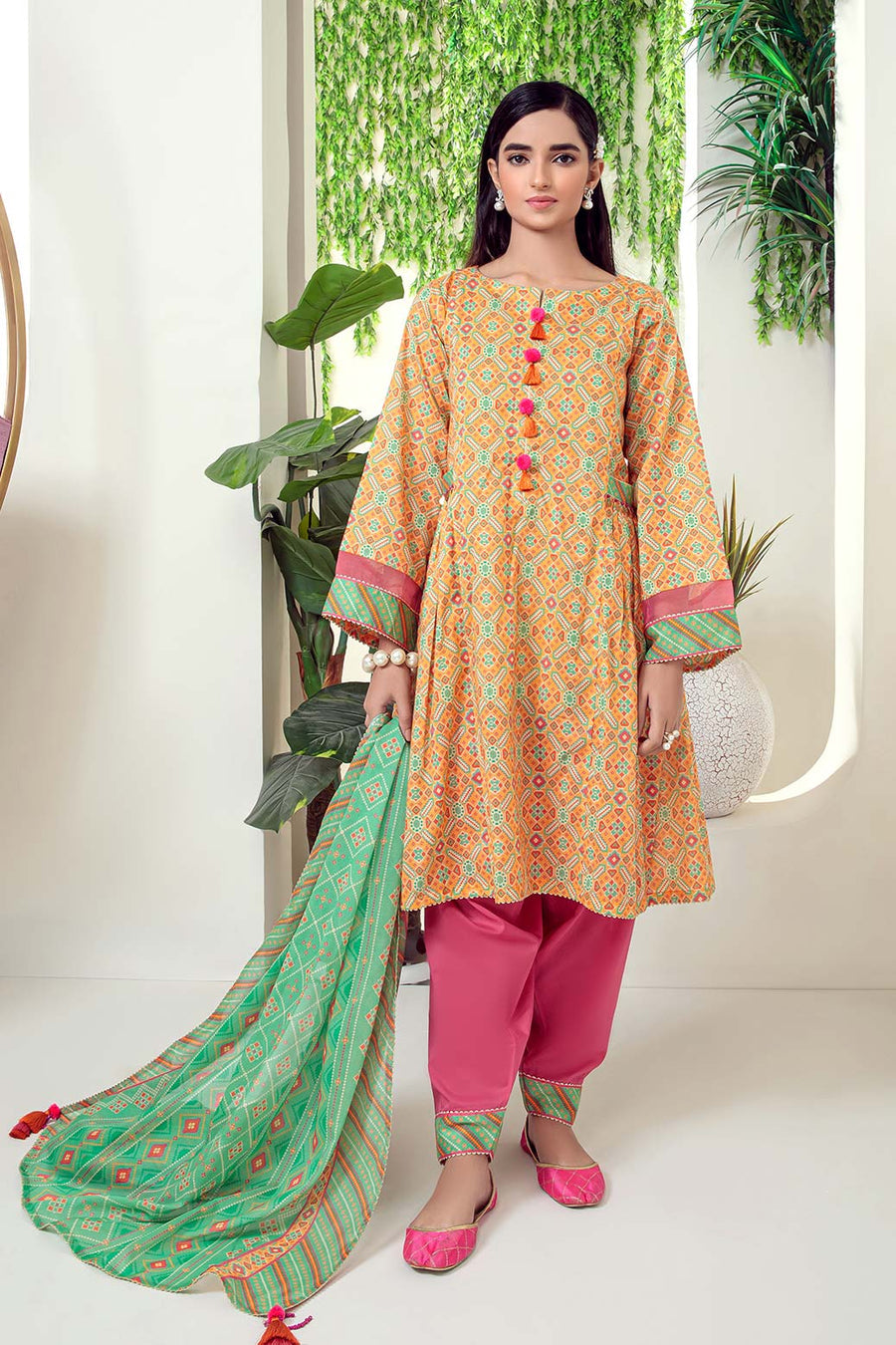 Bonanza Satrangi Nectarine B Sst223p03b Summer Collection 2022 Online Shopping