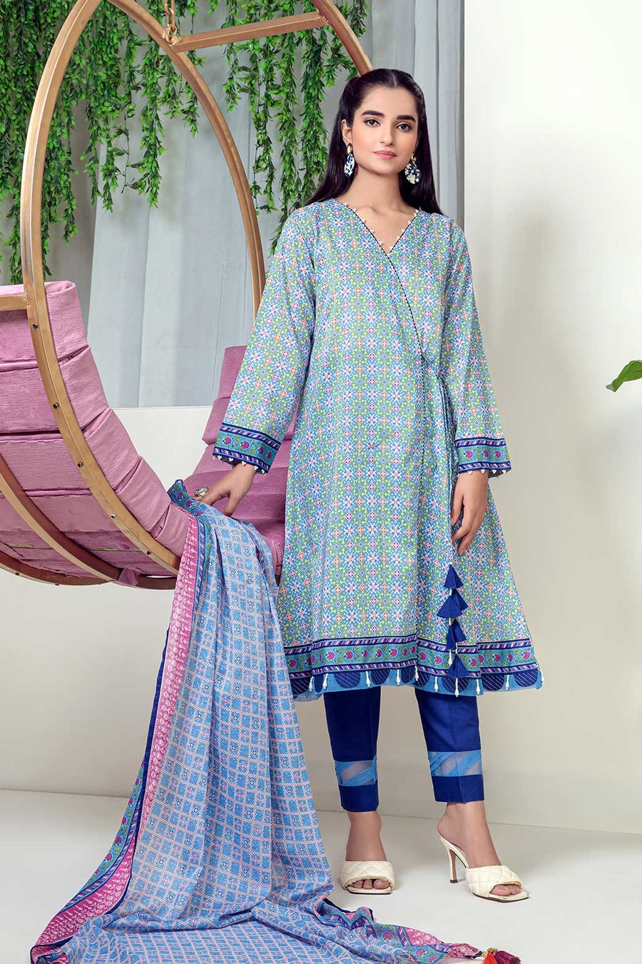 Bonanza Satrangi Floral Breeze B Sst223p05b Summer Collection 2022 Online Shopping