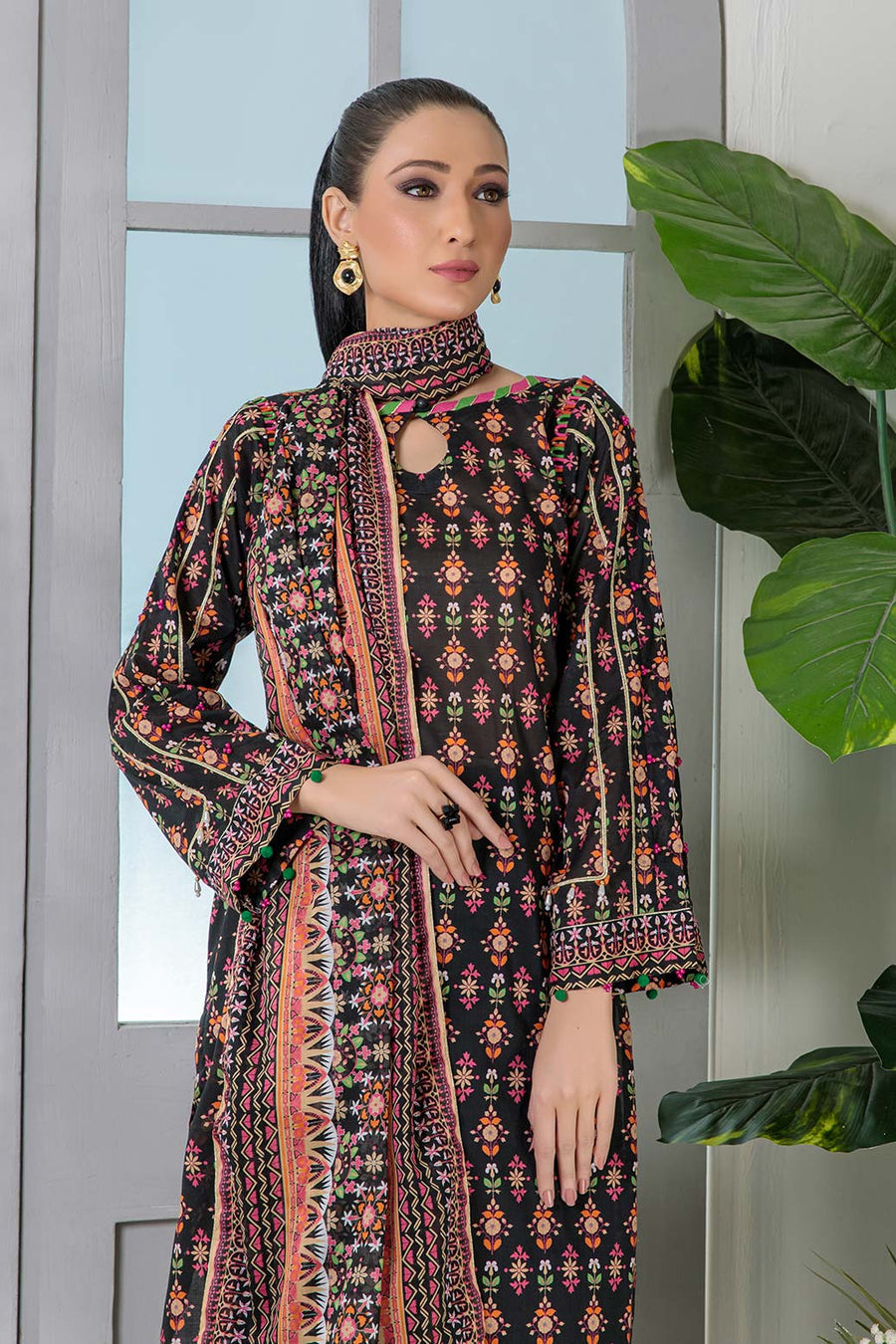 Bonanza Satrangi Sst223p09 Black Eid Prints 2022 Online Shopping