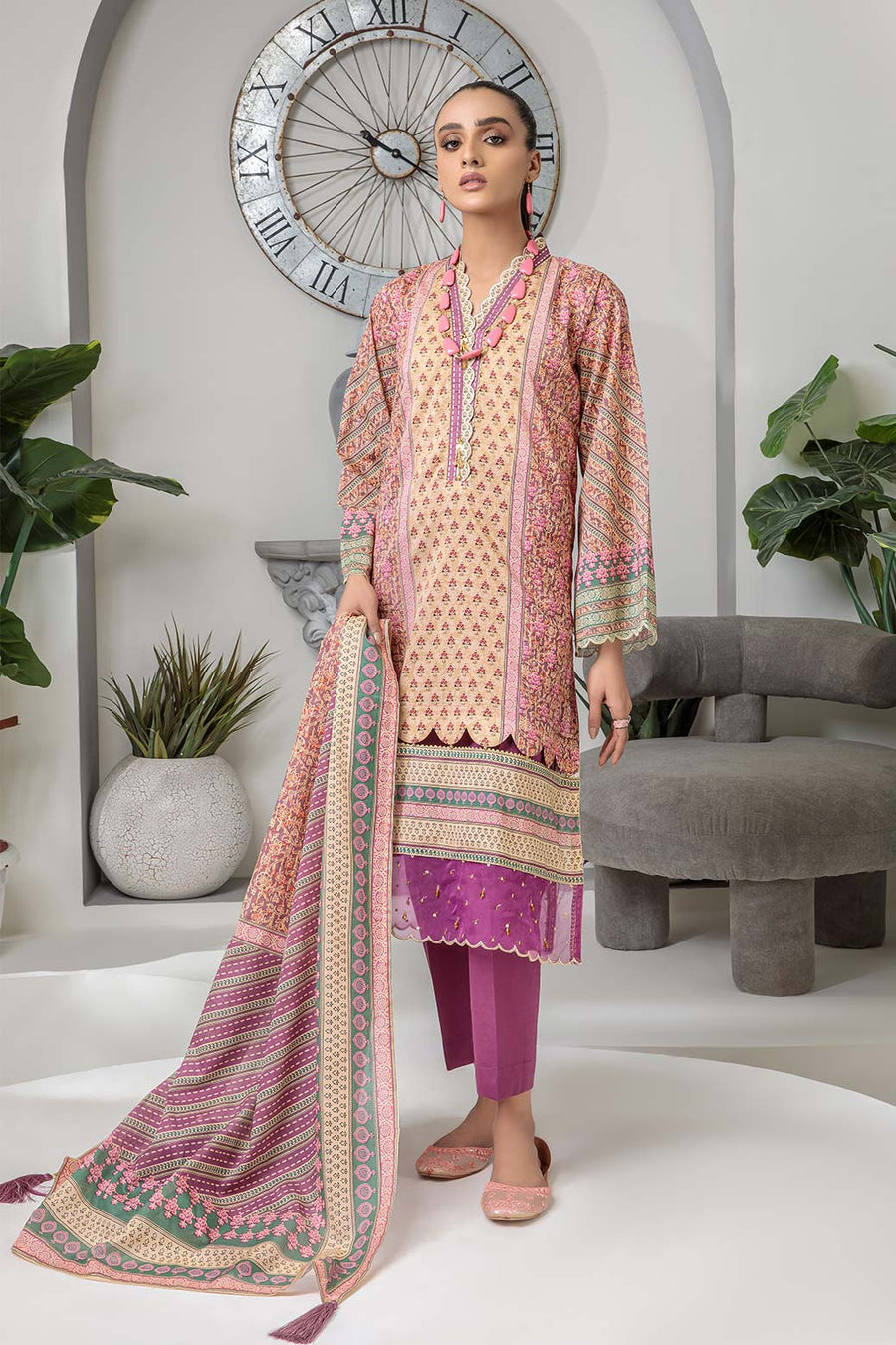 Bonanza Satrangi Sst223p31 Plum Eid Prints 2022 Online Shopping