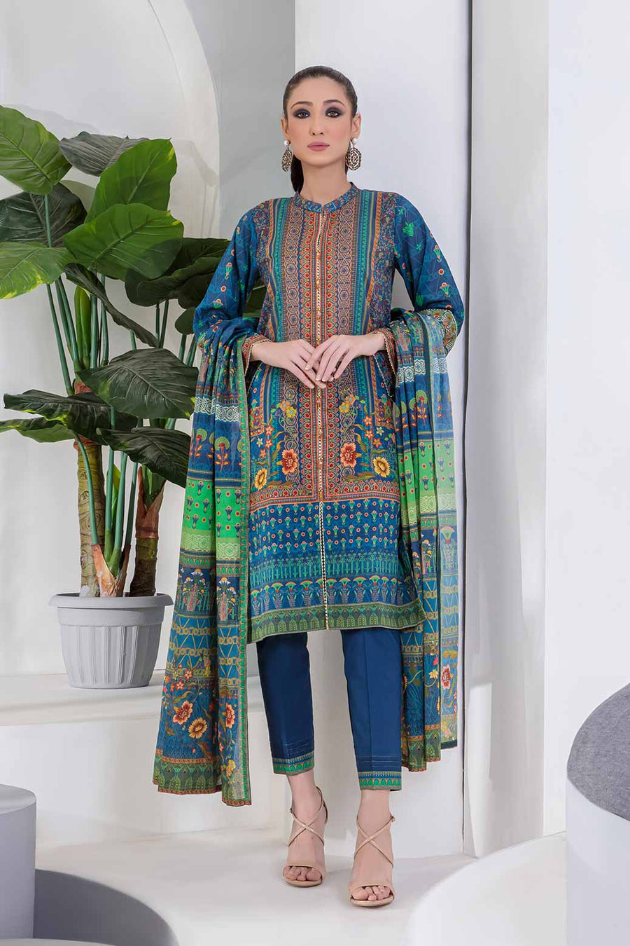 Bonanza Satrangi Stirling Sst223p39 Summer Collection 2022 Online Shopping