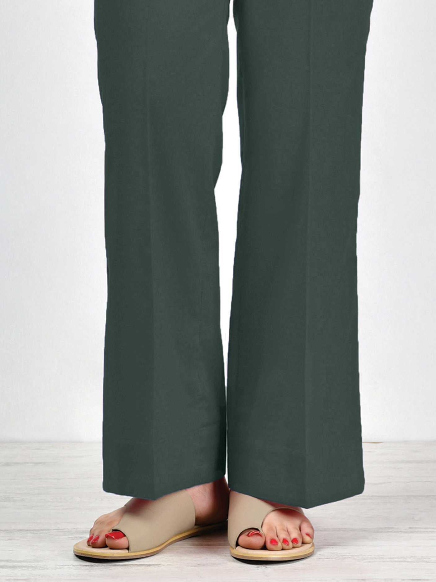 Limelight Unstitched Winter Trouser - Dark Green U1019-LSF-DGN 2019 | Limelight Sale 2020