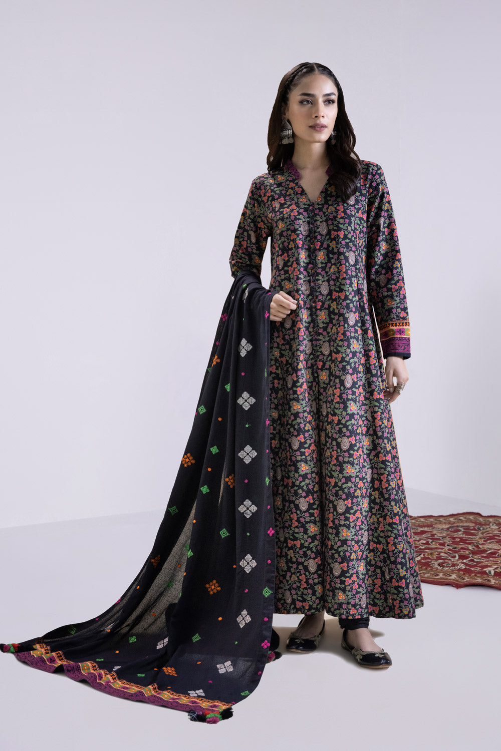 Sapphire U2E CL22V8 4 1 S 2 Piece - Embroidered Khaddar Suit Winter Vol 1 2022 Online Shopping