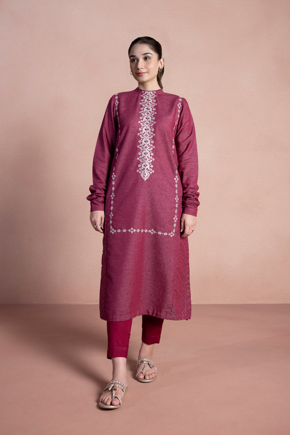 Sapphire U2E CL22V8 7 1 2 Piece - Embroidered Karandi Suit Winter Vol 1 2022 Online Shopping