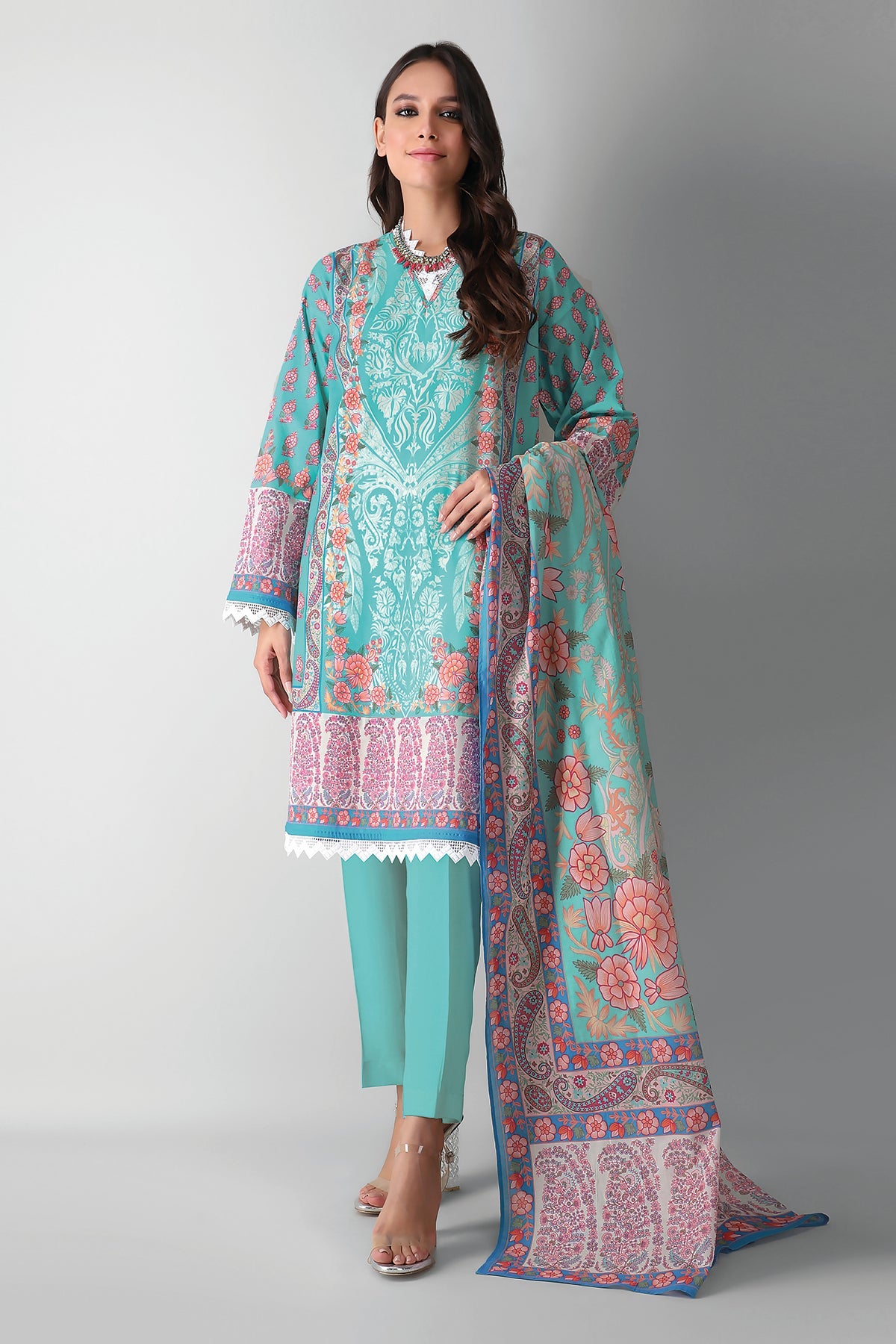 A210512 Blue Khaadi Autumn Collection 2021