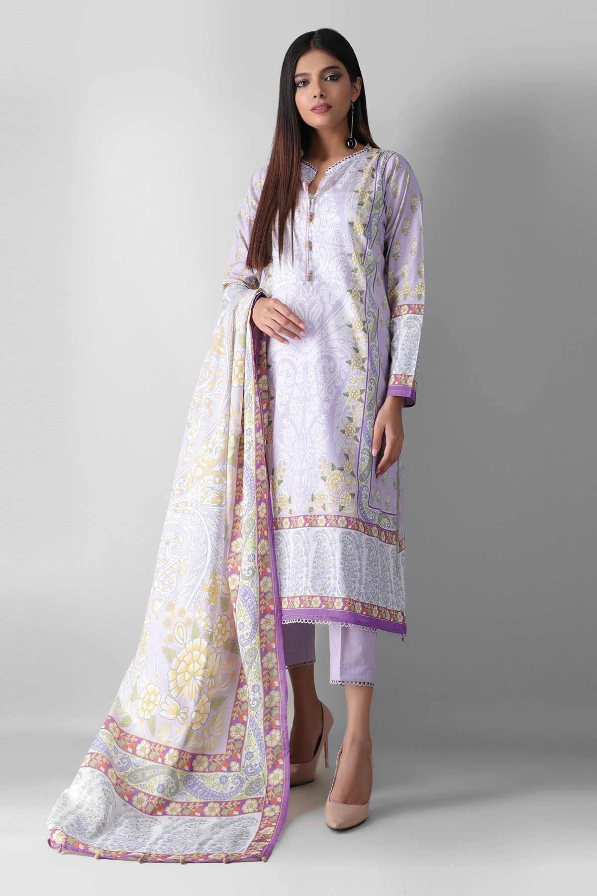 A210512 Pink Khaadi Autumn Collection 2021