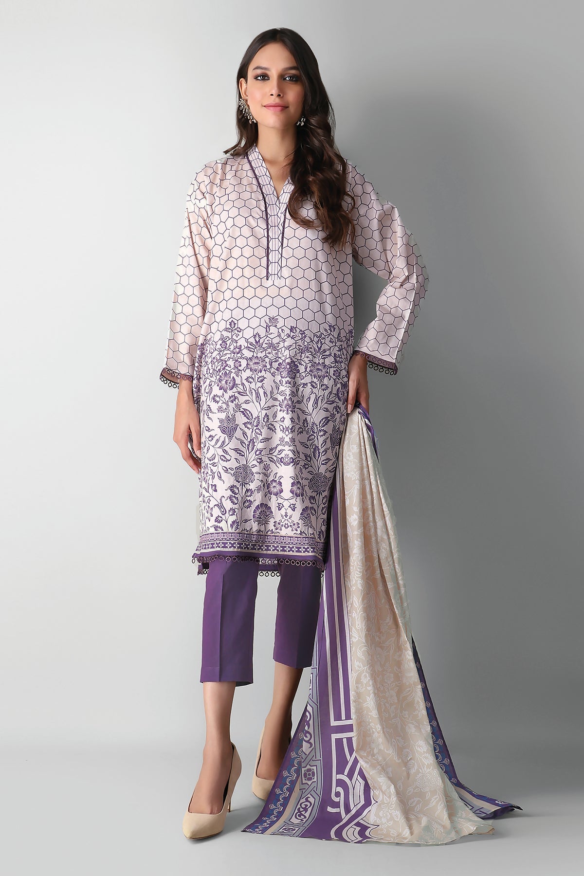 A210540 Blue Khaadi Autumn Collection 2021