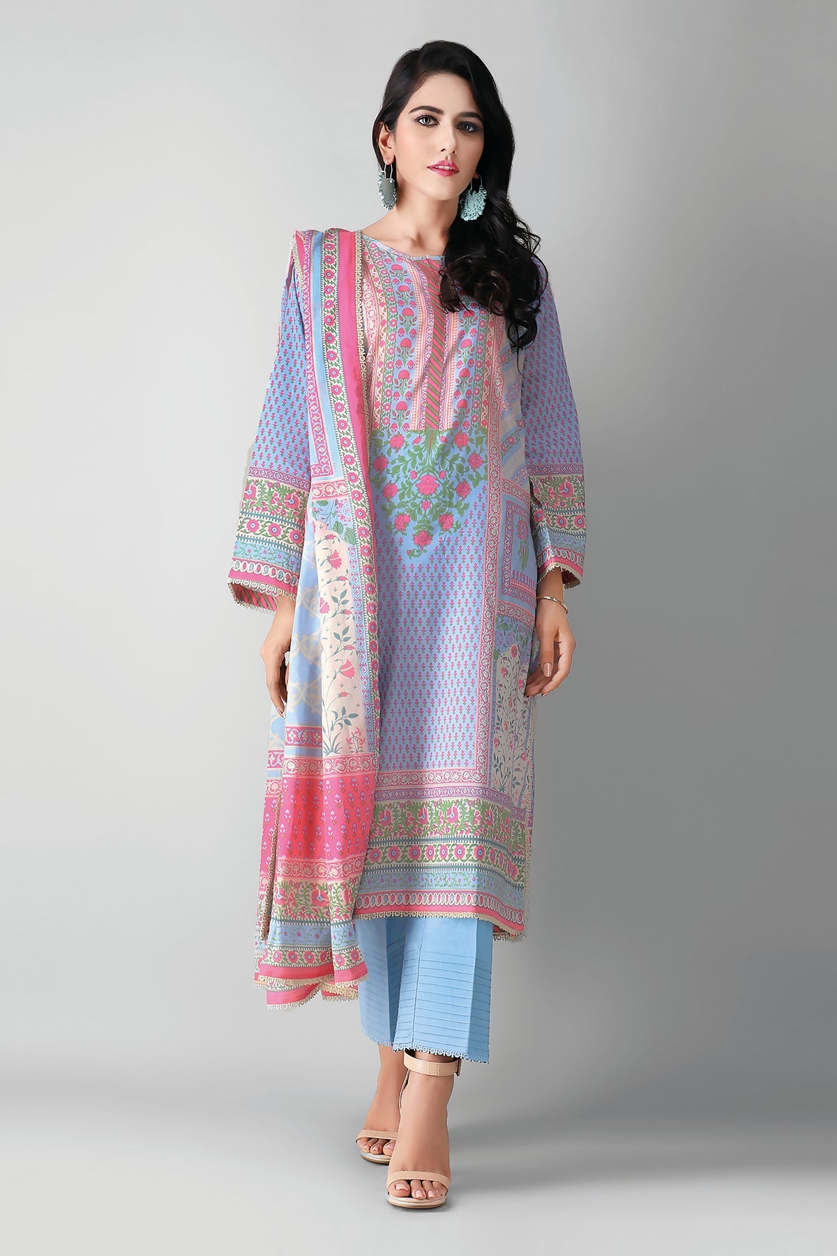 A21306 Blue Khaadi Autumn Collection 2021