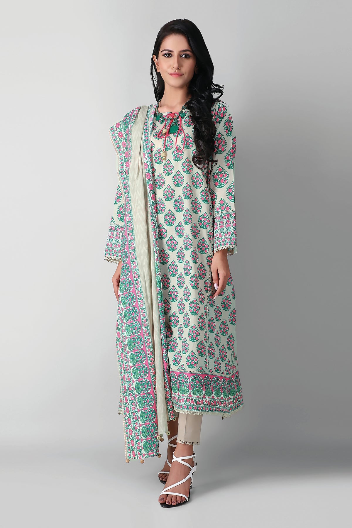 A21310 Beige Khaadi Autumn Collection 2021