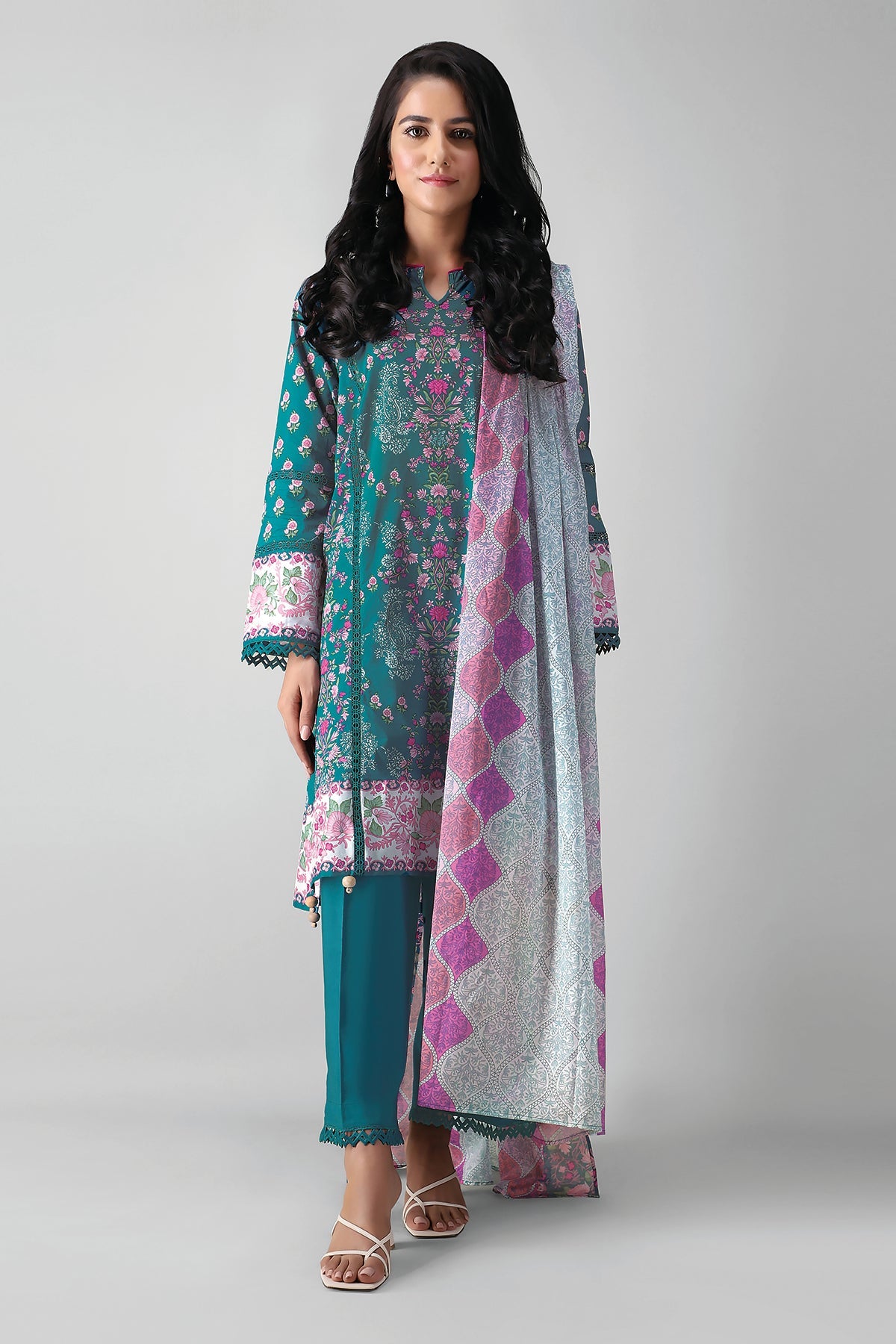 A21356 Blue Khaadi Autumn Collection 2021