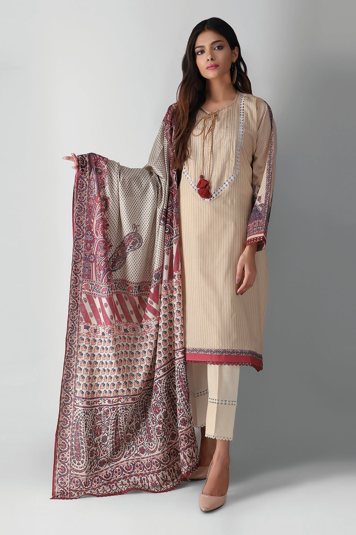 A21392 White Khaadi Autumn Collection 2021