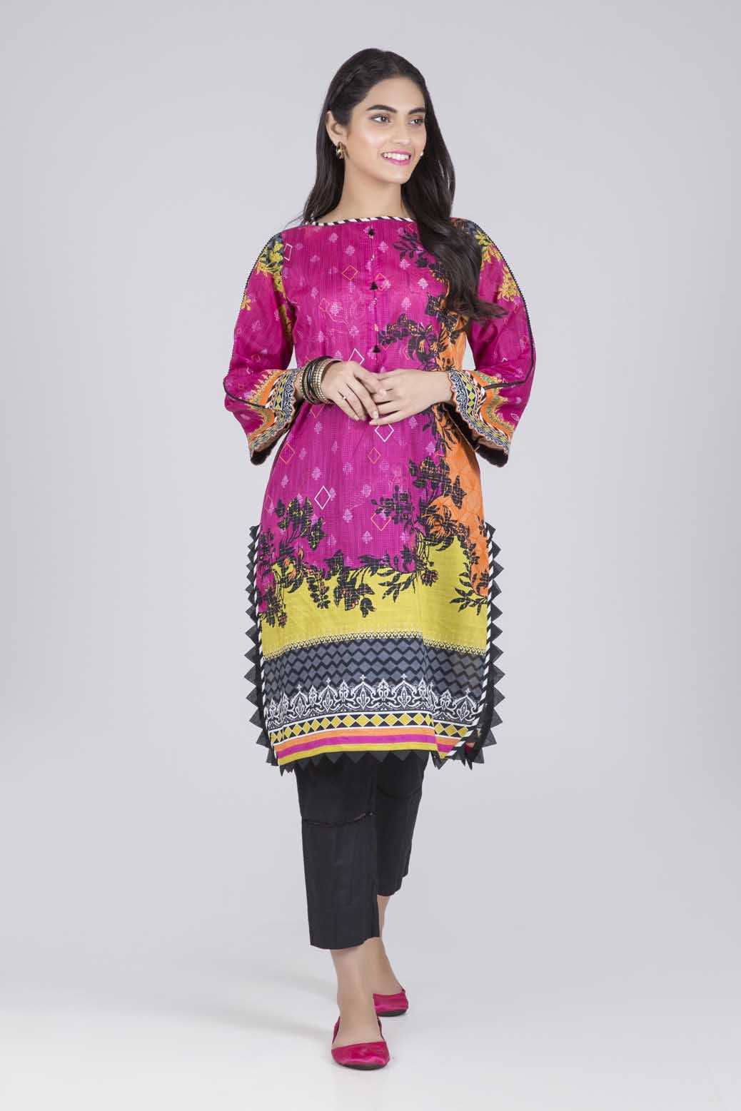 Bonanza Satrangi Jazzberry Jam - 1 PcSummer Spring Lawn Collection Vol 1 2020 | Bonanza Lawn