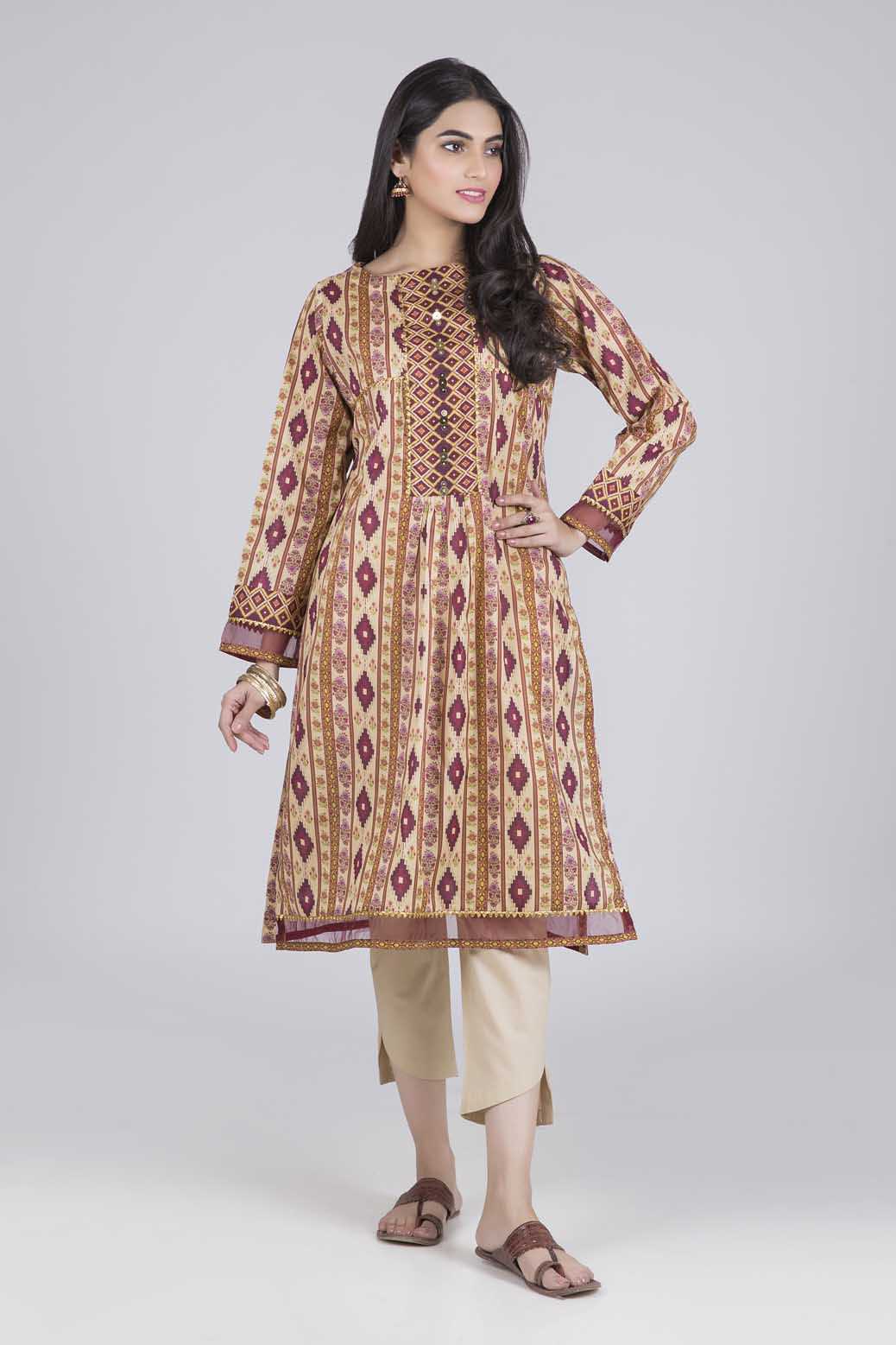 Bonanza Satrangi Ethnic Strings A - 1 PcSummer Spring Lawn Collection Vol 1 2020 | Bonanza Lawn