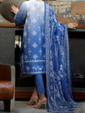Almirah Blue Jaquard ALP-3PS-1390 Festive Collection  2022 Online Shopping