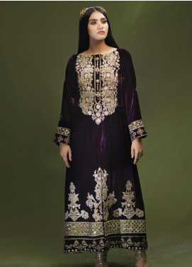 Azalea Embroidered Velvet Winter Collection Design 02 2019