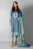 B2103001 Blue Khaadi Festive Collection 2021