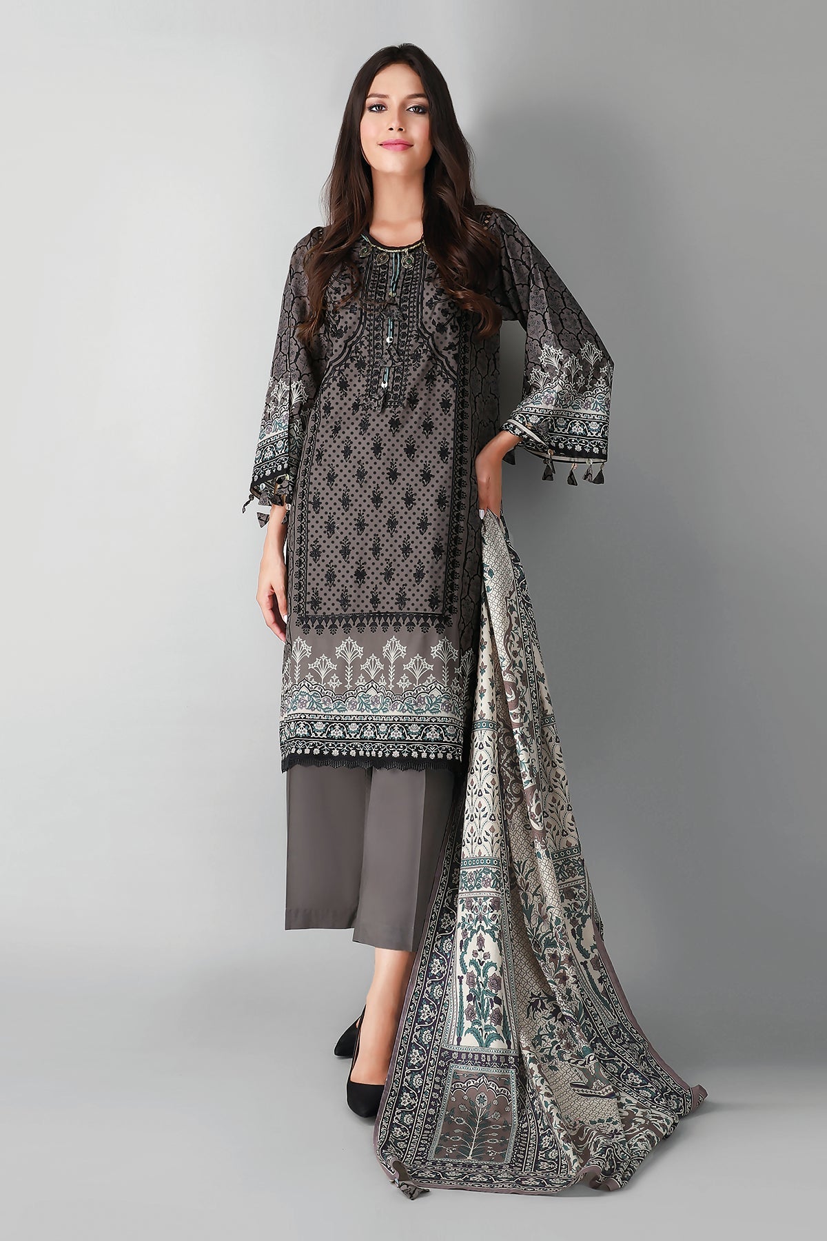 B21313 Black Khaadi Festive Collection 2021