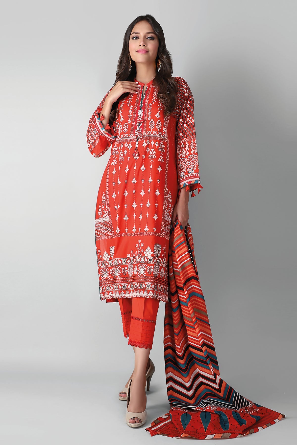 B21314 Red Khaadi Autumn Collection 2021