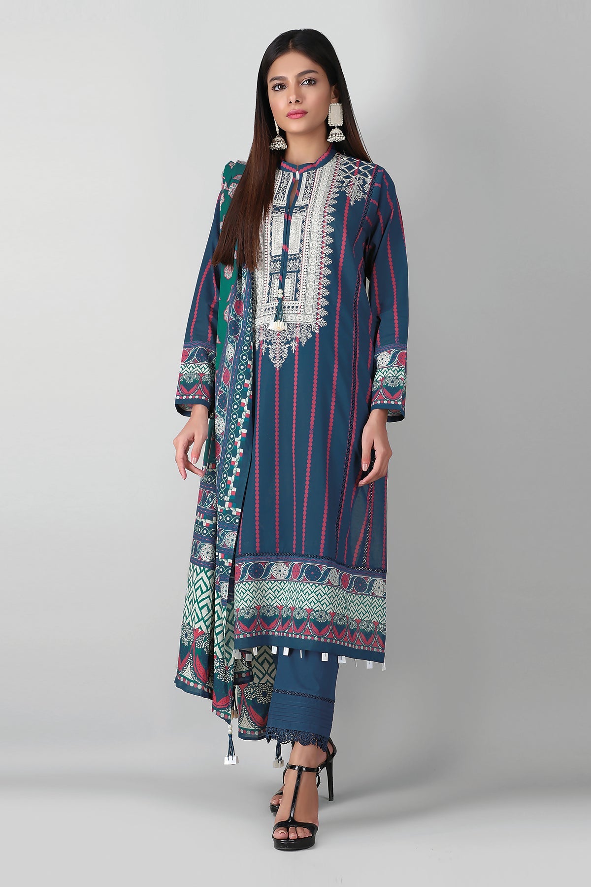 B21324 Pink Khaadi Autumn Collection 2021