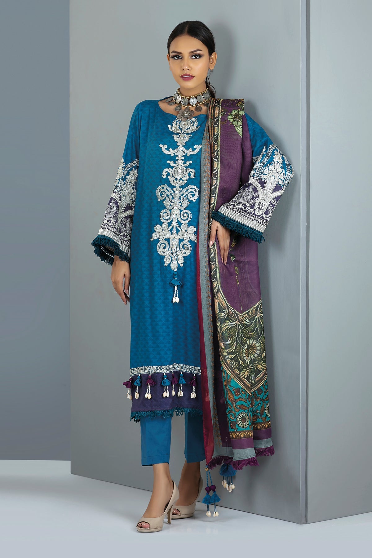 Bc21305 Blue Khaadi Autumn Collection 2021