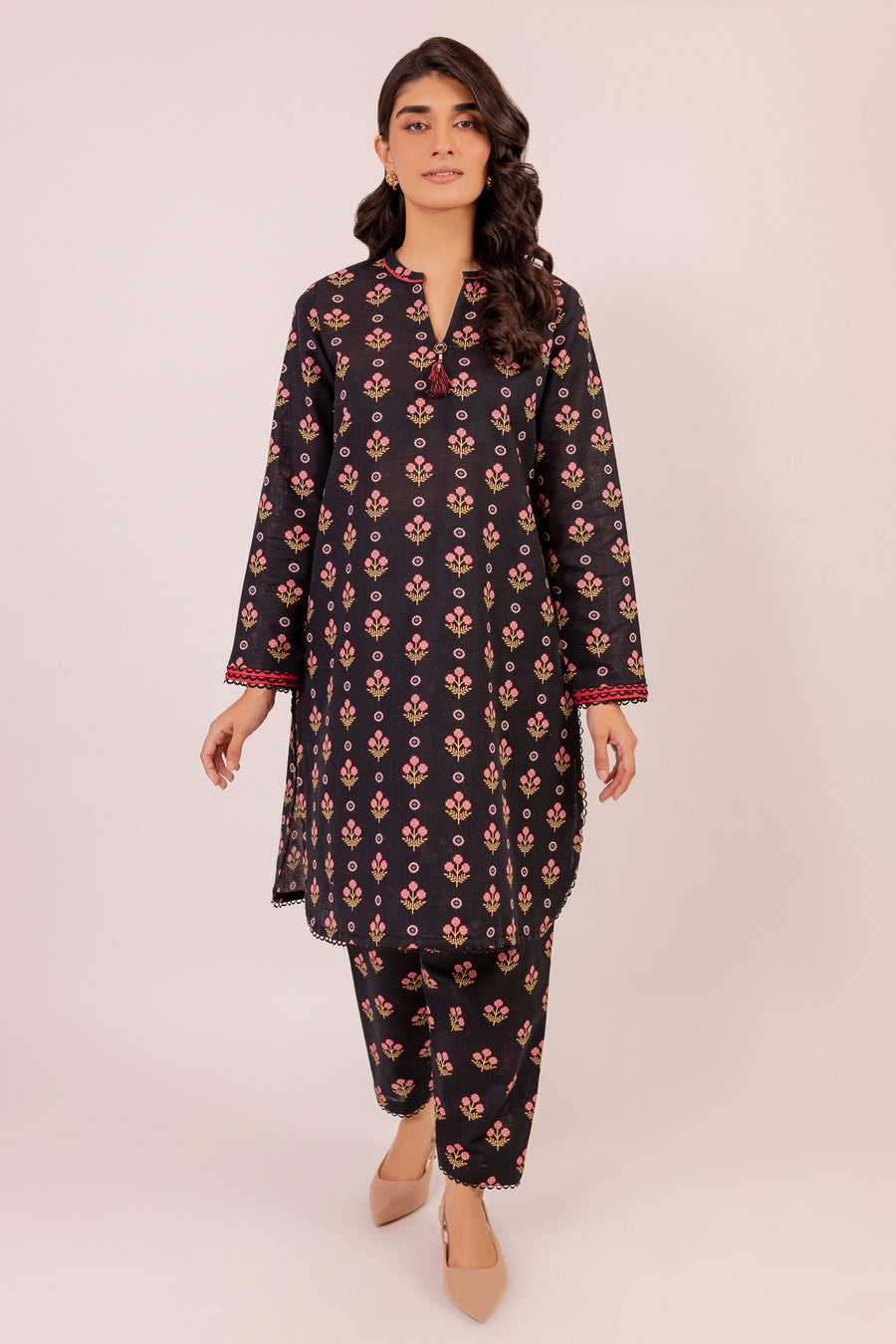 Jazmin Flowery Black Winter Collection 2022 Online Shopping