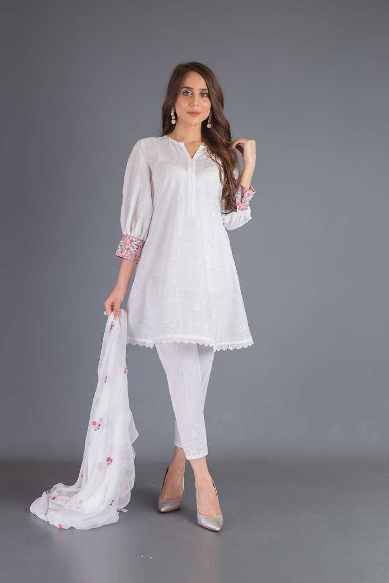Bareeze Rawaj Range Bnl1064 White Collection 2021