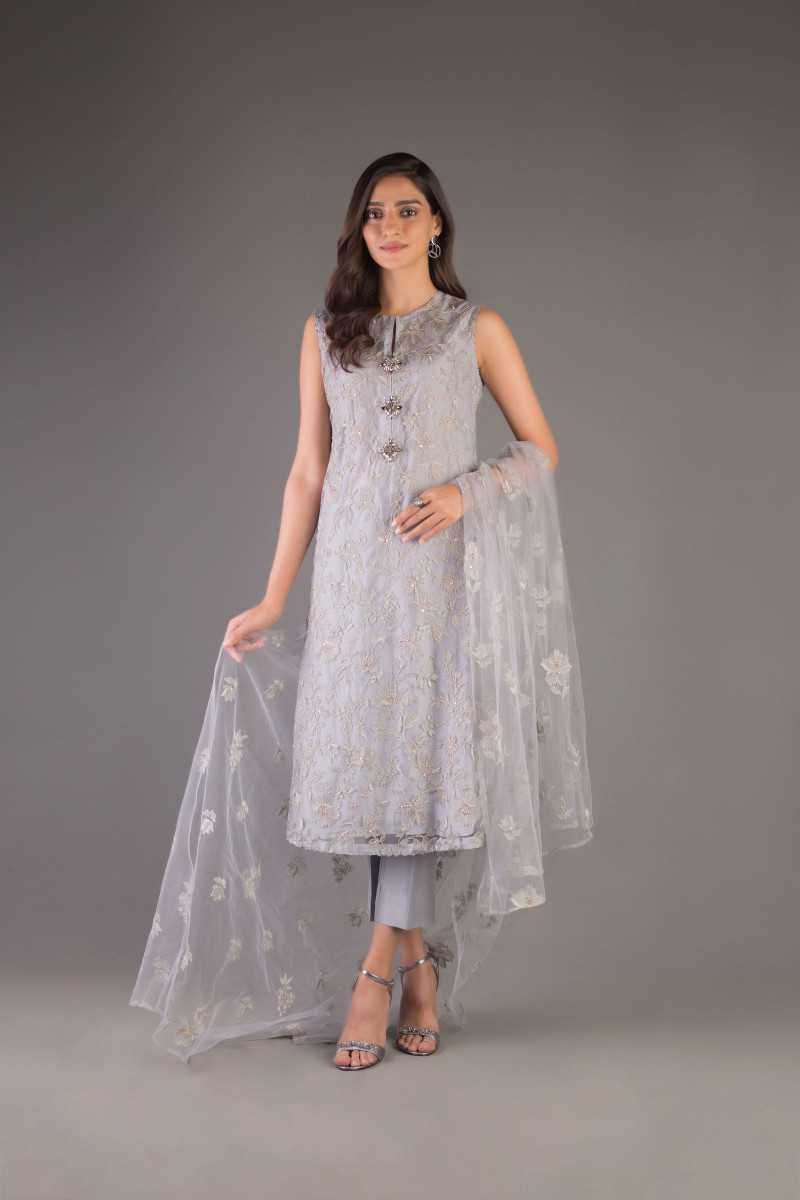 Bareeze Gulnaz Range Bnl1097 Grey Collection 2021