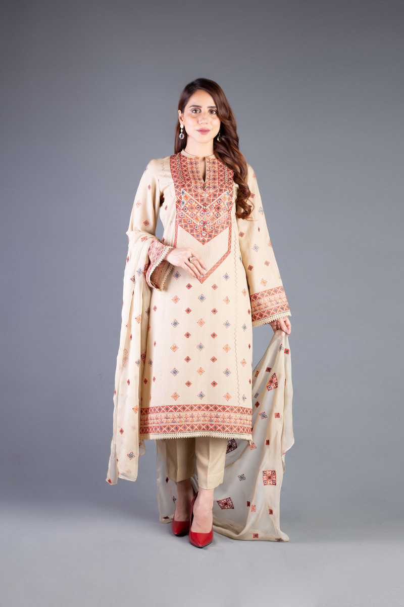 Bareeze Ethnic Style Bnl1166 Beige Collection 2021