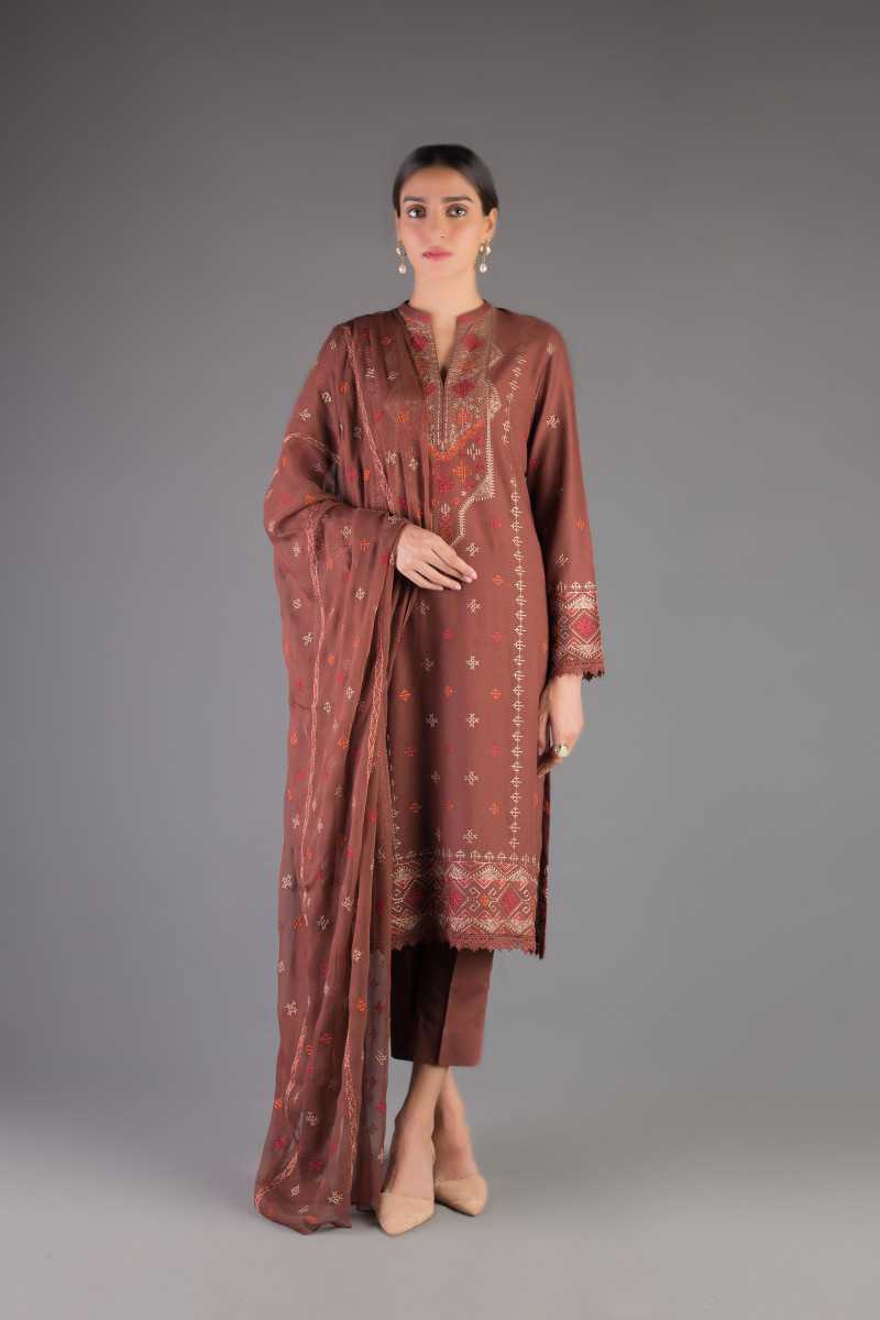Bareeze Northern Style Bnl1167 Brown Collection 2021