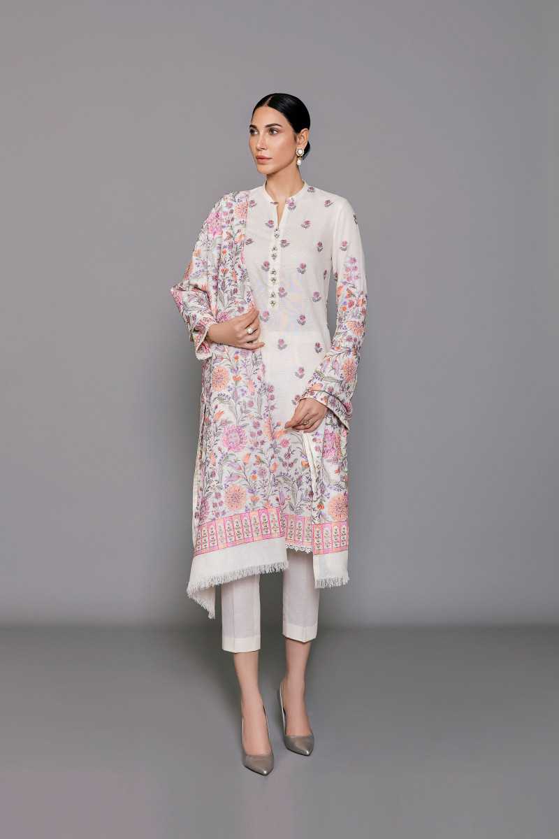 Bareeze Bano Cicek Bnl1176 Off White Collection 2021