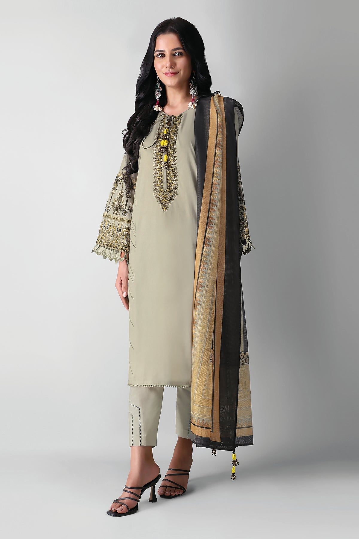 Bvc21301 Beige Khaadi Autumn Collection 2021