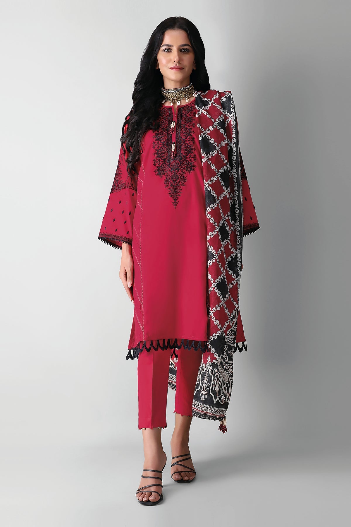 Bvc21303 Pink Khaadi Autumn Collection 2021