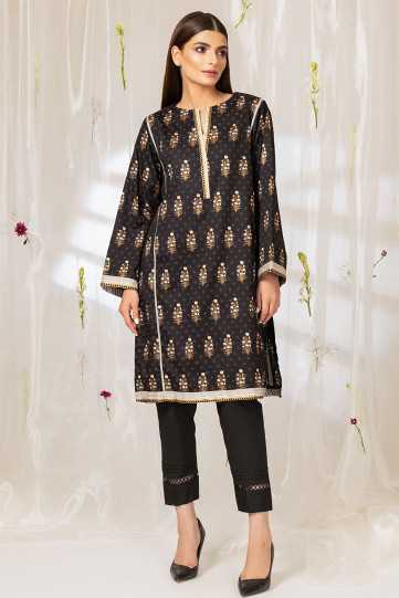 AlKaram Printed Satin Kurti C2C-24 Pret 2021