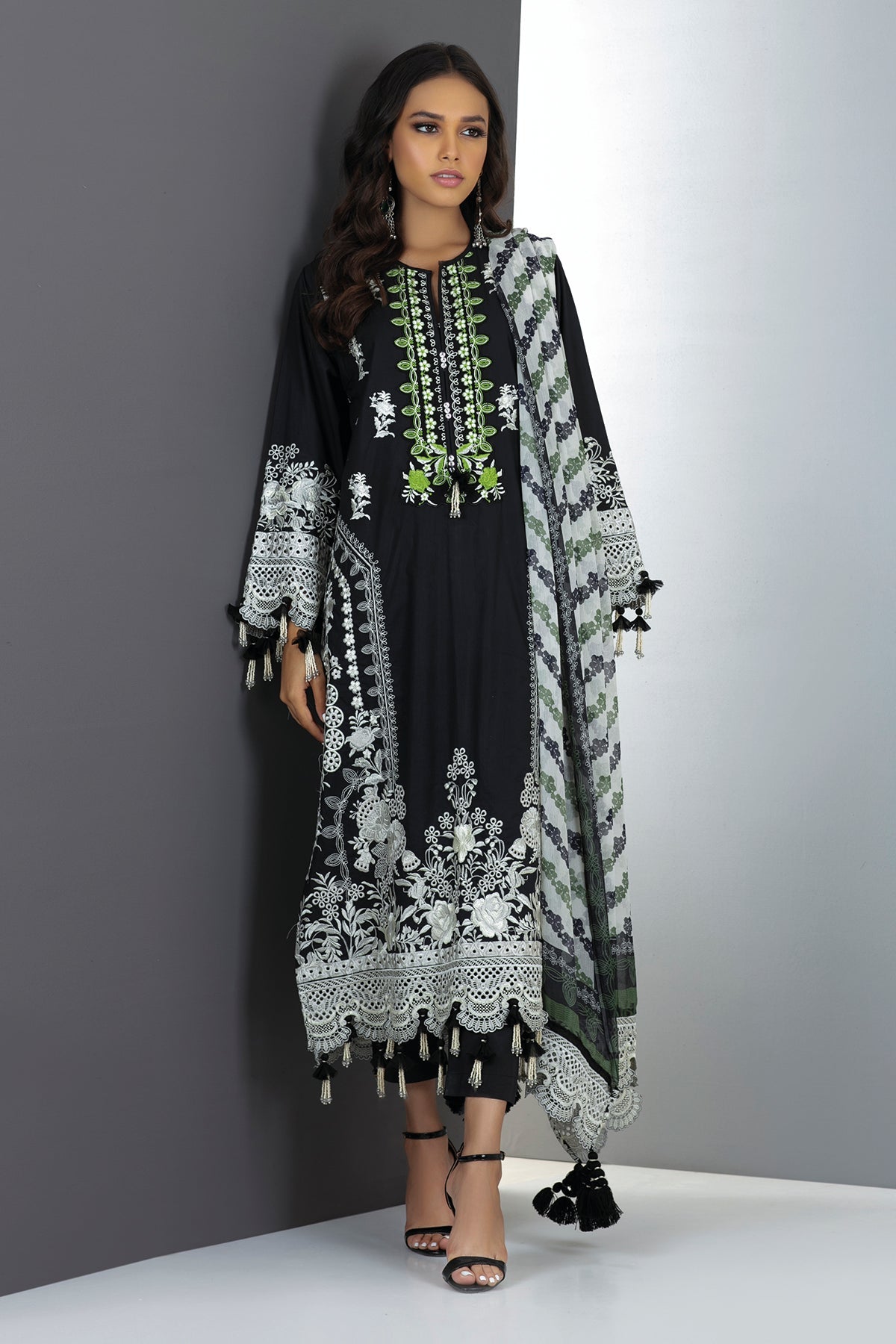 Cc21201 Black Khaadi Festive Collection 2021