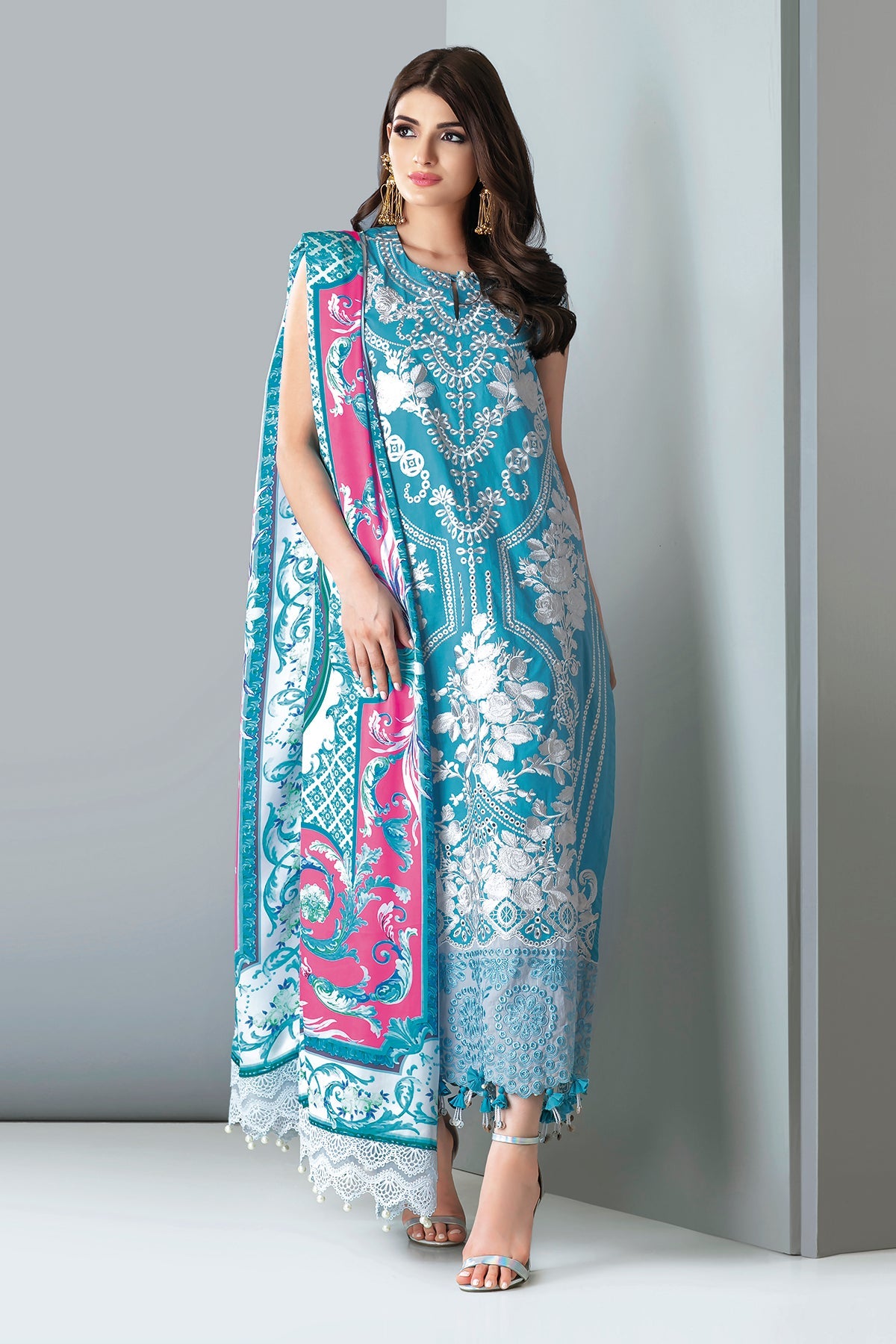 Cc21307 Blue Khaadi Autumn Collection 2021