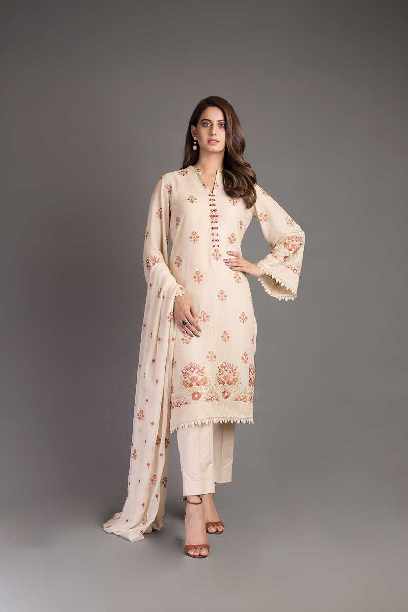 Bareeze Celosia Fantasy Ch3199 Beige Collection 2021
