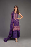 Bareeze Haleema Sultan Ch3308 Purple Collection 2021